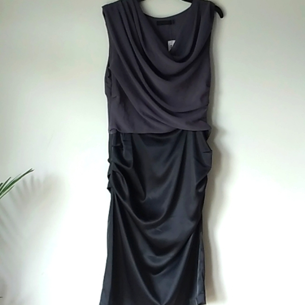 M i s s e s size 14 limited dress black and gray